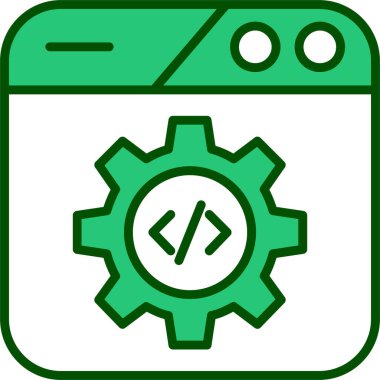 Geliştirme mobil ayar simgesi doldurulmuş ana hatlar biçiminde