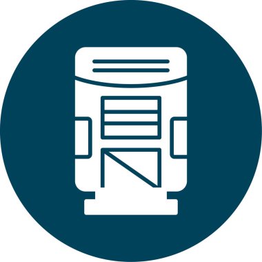 Vektör tren simgesi illüstrasyonu