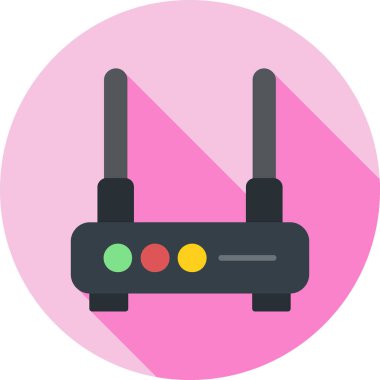 Kablosuz. Web simgesi basit illüstrasyon