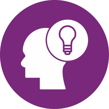 beyin ikonu vektör illüstrasyonu