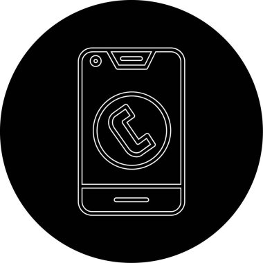 Vektör telefon simgesi illüstrasyonu