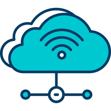 wifi bağlantı vektör çizgisi simgesi