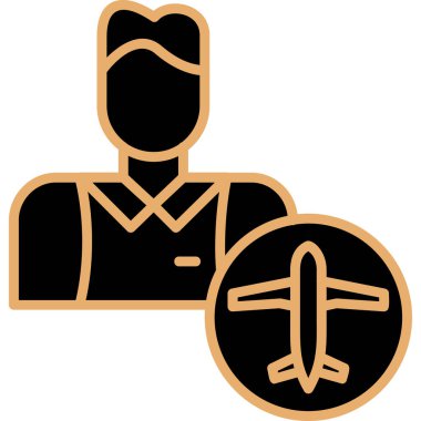 Uçuş uçuş simgesi katı stil