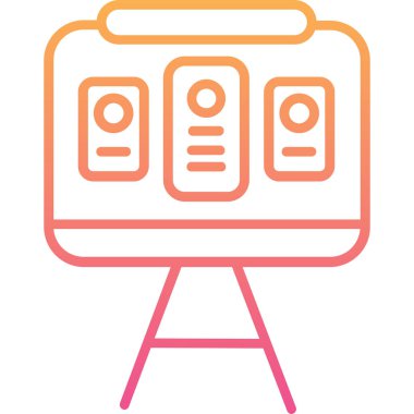 Radyo. Web simgesi basit illüstrasyon