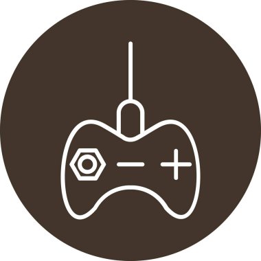 gamepad web simgesi, vektör illüstrasyonu