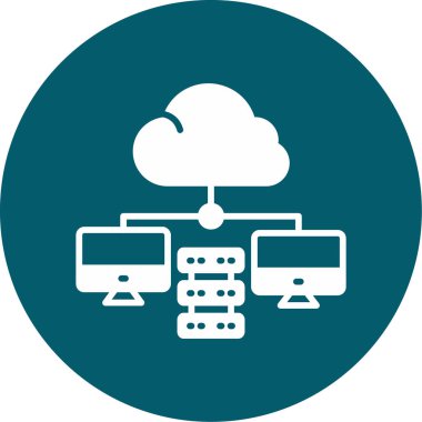 Bulut hesaplama. Web simgesi