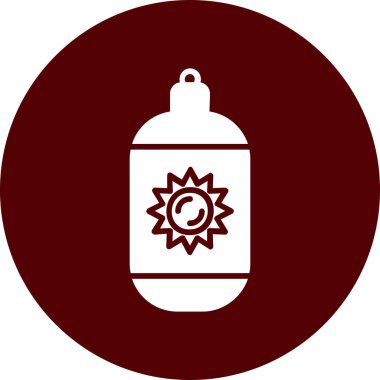 Kırmızı bir simgenin vektör illüstrasyonu