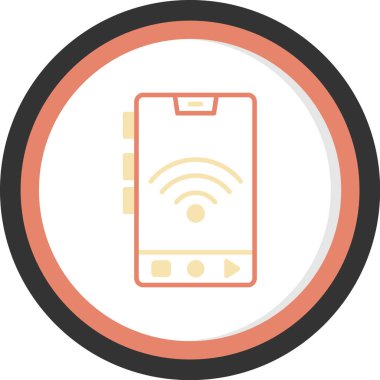 wifi düz vektör simgesi