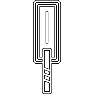 Tek bir simge tasarımının vektör illüstrasyonu