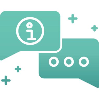 Sohbet kabarcıklar simge vektör çizim