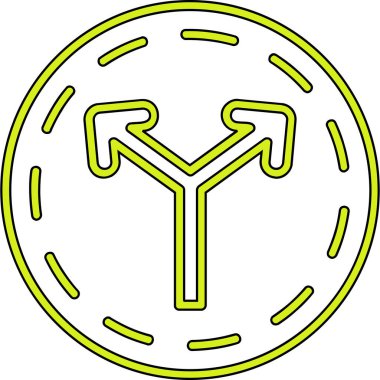 Bir hedefin yeşil işaretinin vektör çizimi