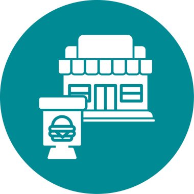 Gıda simgesinin vektör illüstrasyonu