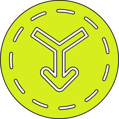 Pusula. Web simgesi basit illüstrasyon