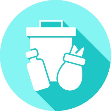 Çöp kutusu vektör simgesi