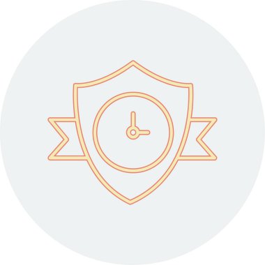 saat düz vektör simgesi