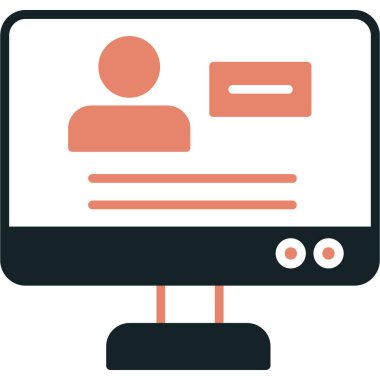 çevrimiçi pazarlama simgesi vektör illüstrasyonu