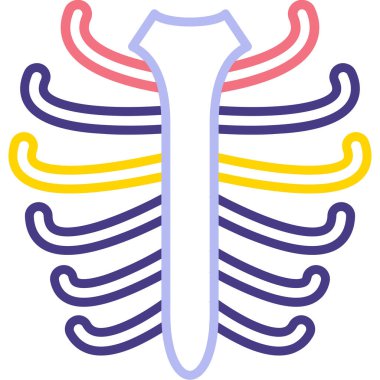 Bir karikatür ve tıbbi çizimin vektör çizimi