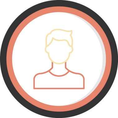 İnsan simgesinin vektör illüstrasyonu