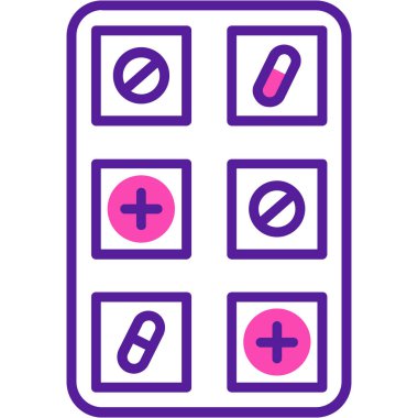 Haplar. Web simgesi basit illüstrasyon