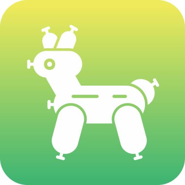 Benzersiz köpek oyuncağı vektör simgesi