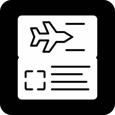 Uçuş uçağı simgesi. Web için uçuş vektör simgelerinin özet çizimi