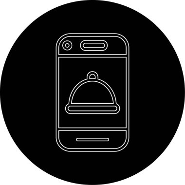 Gıda simgesinin vektör illüstrasyonu