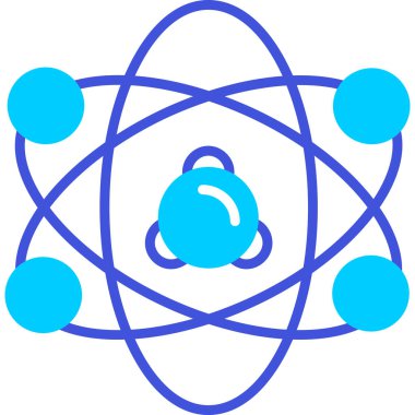 atom. Web simgesi basit illüstrasyon