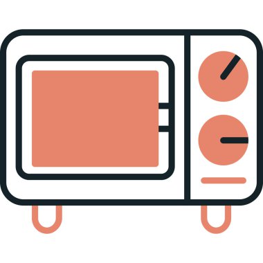 mikrodalga simge vektör çizim