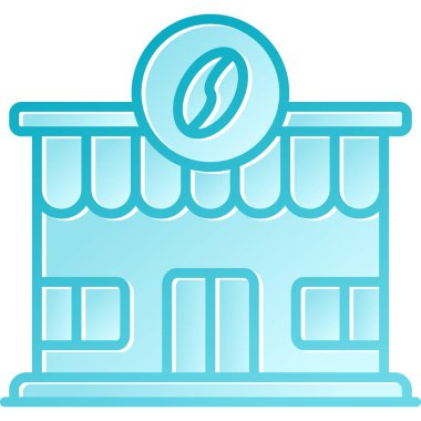 Dükkan. Web simgesi vektör illüstrasyonu