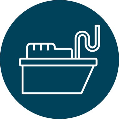 Tekne simgesinin vektör illüstrasyonu