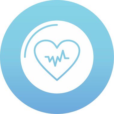 Bir kalp simgesinin vektör illüstrasyonu