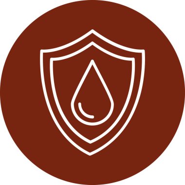 Bir damla suyun vektör illüstrasyonu