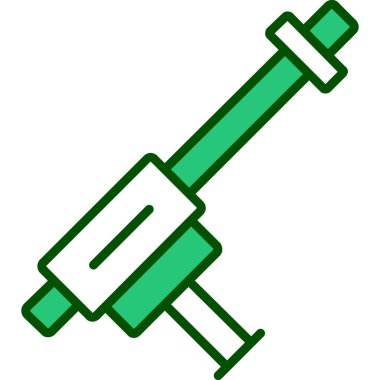 Enjeksiyon. Web simgesi basit illüstrasyon