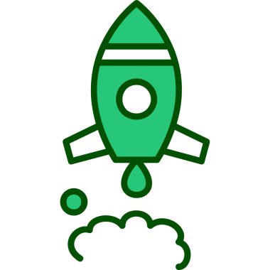 roket fırlatma roket simgesi