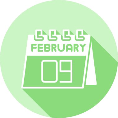 Tek-ay takvim simgesinin 26 Şubat simgesi