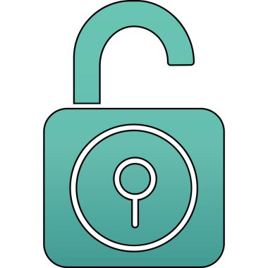 ikon vektör illüstrasyonunu kilitle