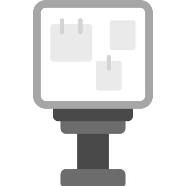 bilgisayar izleme simgesi, vektör illüstrasyonu