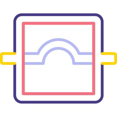 Web simgesi, basit tasarımın vektör illüstrasyonu