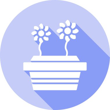 Bitki. Web simgesi basit illüstrasyon