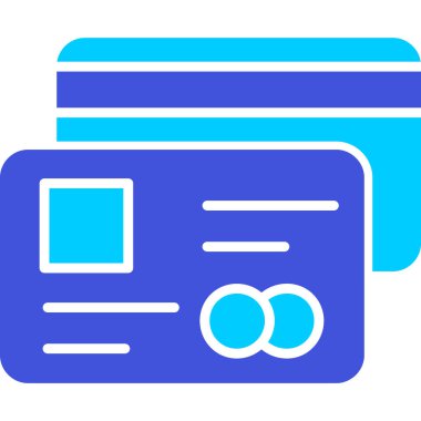 Ödeme kartı. Basit illüstrasyon