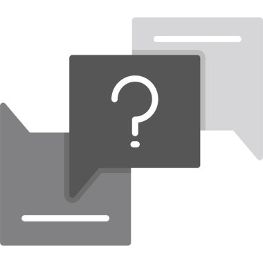 soru ve ünlem işareti vektör simgesi