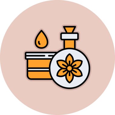 Çiçek. Web simgesi basit illüstrasyon