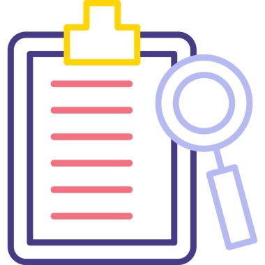 Belge simgesinin vektör illüstrasyonu