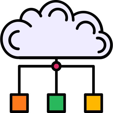 bulut hesaplama veri simgesi