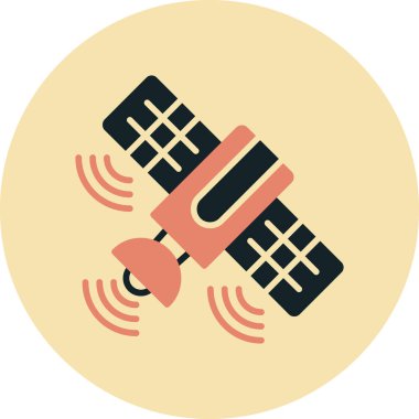 Kablosuz. Web simgesi basit illüstrasyon