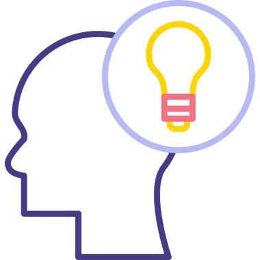 Ampul kafa. Web simgesi