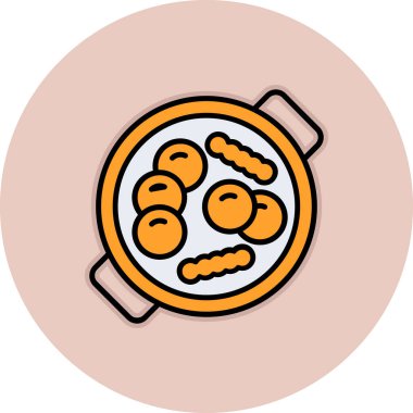 Gıda simgesinin vektör illüstrasyonu