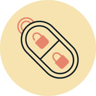 Modern b 'nin vektör illüstrasyonu kilit simgesinden yoksun