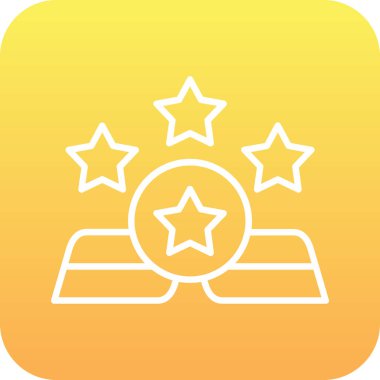 yıldız simgesi dijital vektörü