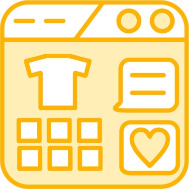 Alışveriş ticareti ana hatlarıyla çevrimiçi simge